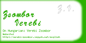 zsombor verebi business card